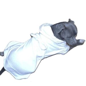 White Mid Weight Cotton Terry Cloth Big Dog Bathrobe