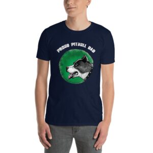 Proud Pitbull Dad Short Sleeve T-Shirt - Image 3