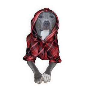 black red diamond plaid dog pajama