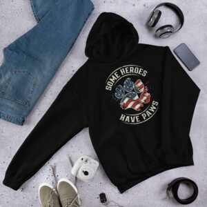 Some Heroes Have Paws Unisex Hoodie - Image 2