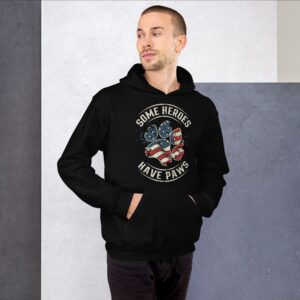 Some Heroes Have Paws Unisex Hoodie - Image 3