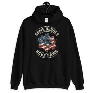 Some Heroes Have Paws Unisex Hoodie - Image 4