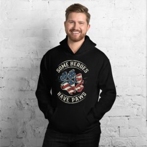 Some Heroes Have Paws Unisex Hoodie - Image 5