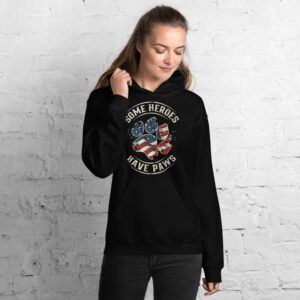 Some Heroes Have Paws Unisex Hoodie - Image 8