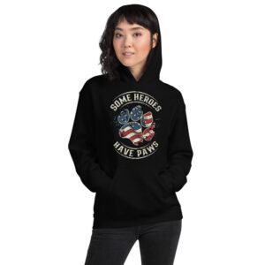 Some Heroes Have Paws Unisex Hoodie - Image 9