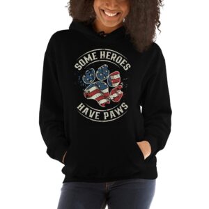 Some Heroes Have Paws Unisex Hoodie - Image 10