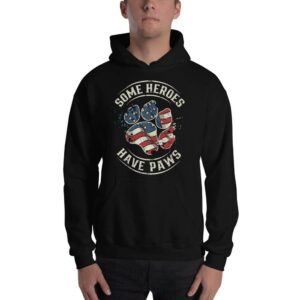 Some Heroes Have Paws Unisex Hoodie - Image 12
