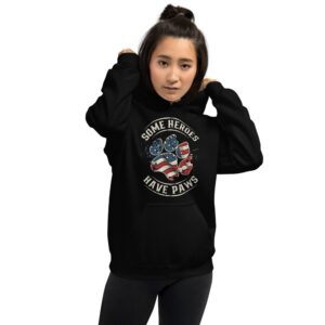 Some Heroes Have Paws Unisex Hoodie - Image 13
