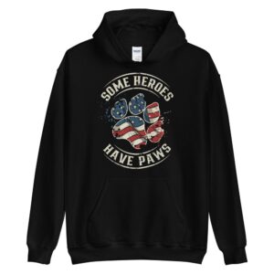Some Heroes Have Paws Unisex Hoodie - Image 15