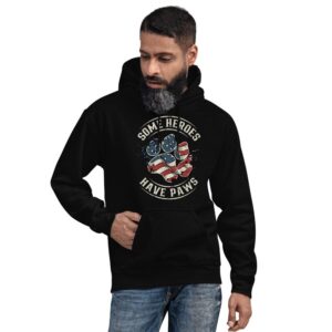 Some Heroes Have Paws Unisex Hoodie - Image 17