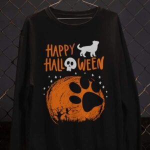 Big Dog Paw Creepy Halloween Sweatshirt - Image 4
