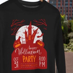 Haunted Party Halloween Sweatshirt - Image 4