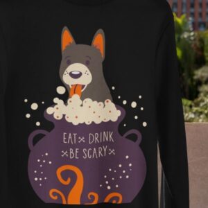 Spooky Big Dog Halloween Sweatshirt - Image 3