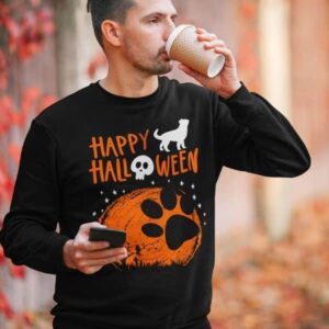 Big Dog Paw Creepy Halloween Sweatshirt - Image 2