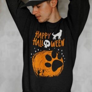 Big Dog Paw Creepy Halloween Sweatshirt - Image 7