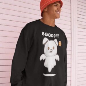 Ghost Big Dog Halloween Sweatshirt - Image 2