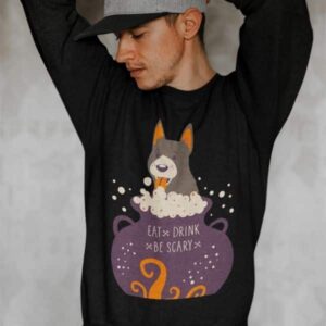 Spooky Big Dog Halloween Sweatshirt - Image 4