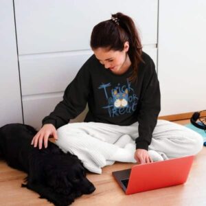 Trick or Treat Dog Halloween Sweatshirt - Image 8