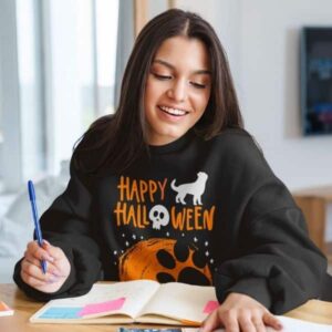 Big Dog Paw Creepy Halloween Sweatshirt - Image 6