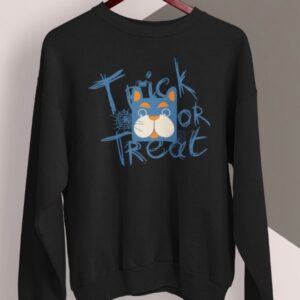 Trick or Treat Dog Halloween Sweatshirt - Image 3