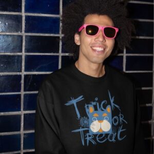 Trick or Treat Dog Halloween Sweatshirt - Image 2