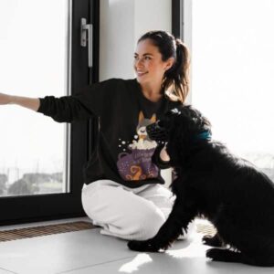 Spooky Big Dog Halloween Sweatshirt - Image 8