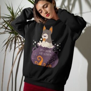 Spooky Big Dog Halloween Sweatshirt - Image 5