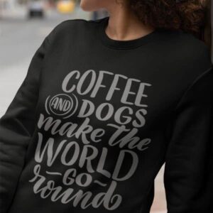 Coffee and Dogs Crewneck Sweatshirt - Image 5