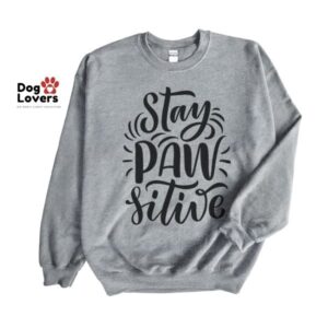 Stay Pawsitive Crewneck Sweatshirt - Image 4
