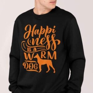 Happiness is a Warm Dog Crewneck Sweatshirt - Image 6