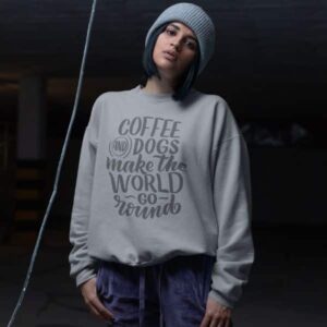 Coffee and Dogs Crewneck Sweatshirt - Image 6