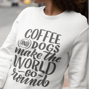 Coffee and Dogs Crewneck Sweatshirt - Image 9