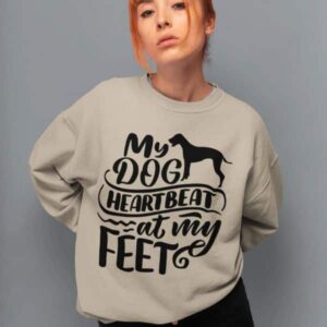 My Dog Heartbeat Crewneck Sweatshirt - Image 9
