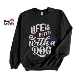 Life is Better with a Dog Crewneck Sweatshirt - Image 2