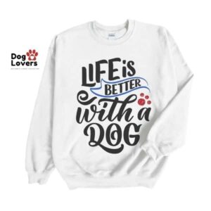 Life is Better with a Dog Crewneck Sweatshirt - Image 4