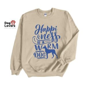 Happiness is a Warm Dog Crewneck Sweatshirt - Image 3
