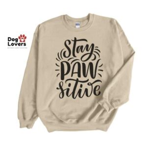 Stay Pawsitive Crewneck Sweatshirt - Image 3