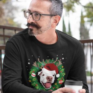Merry Pitmas Pitbull Lovers Long Sleeve Tee - Image 6