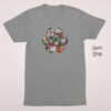 Paw Flowers Short Sleeve Cotton Tshirt - Image 7