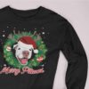 Merry Pitmas Pitbull Lovers Long Sleeve Tee - Image 9