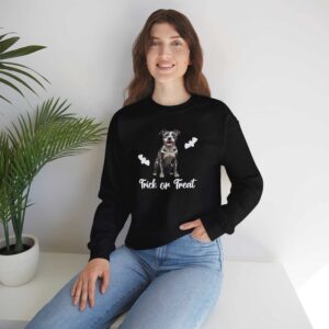 Black PitBull Halloween Sweatshirt - Image 5